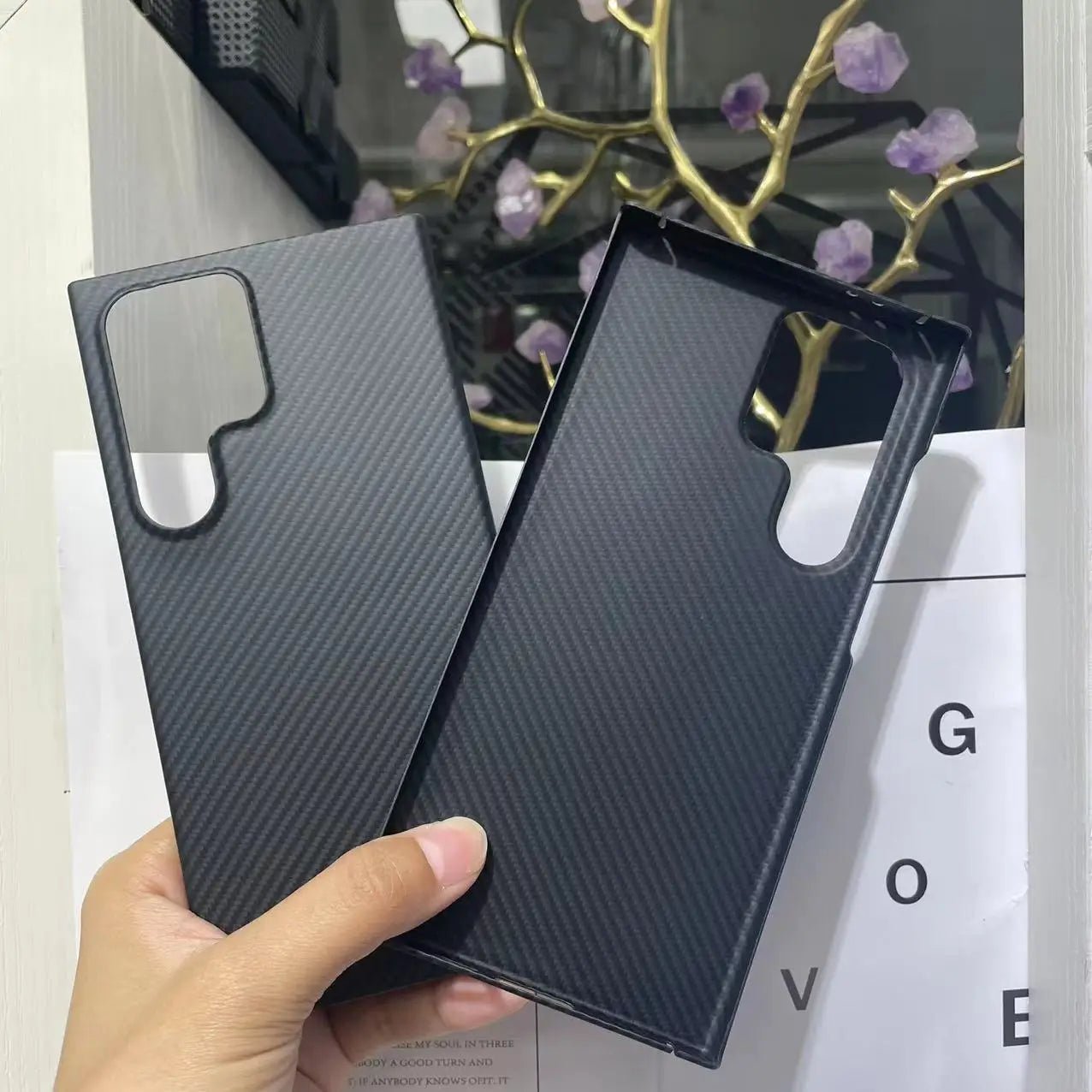 YTF-Carbon Original carbon fiber case for Samsung Galaxy S24 ultra Anti-fall Aramid Fiber S24 case Slimv Design S24plus cover - Image 11