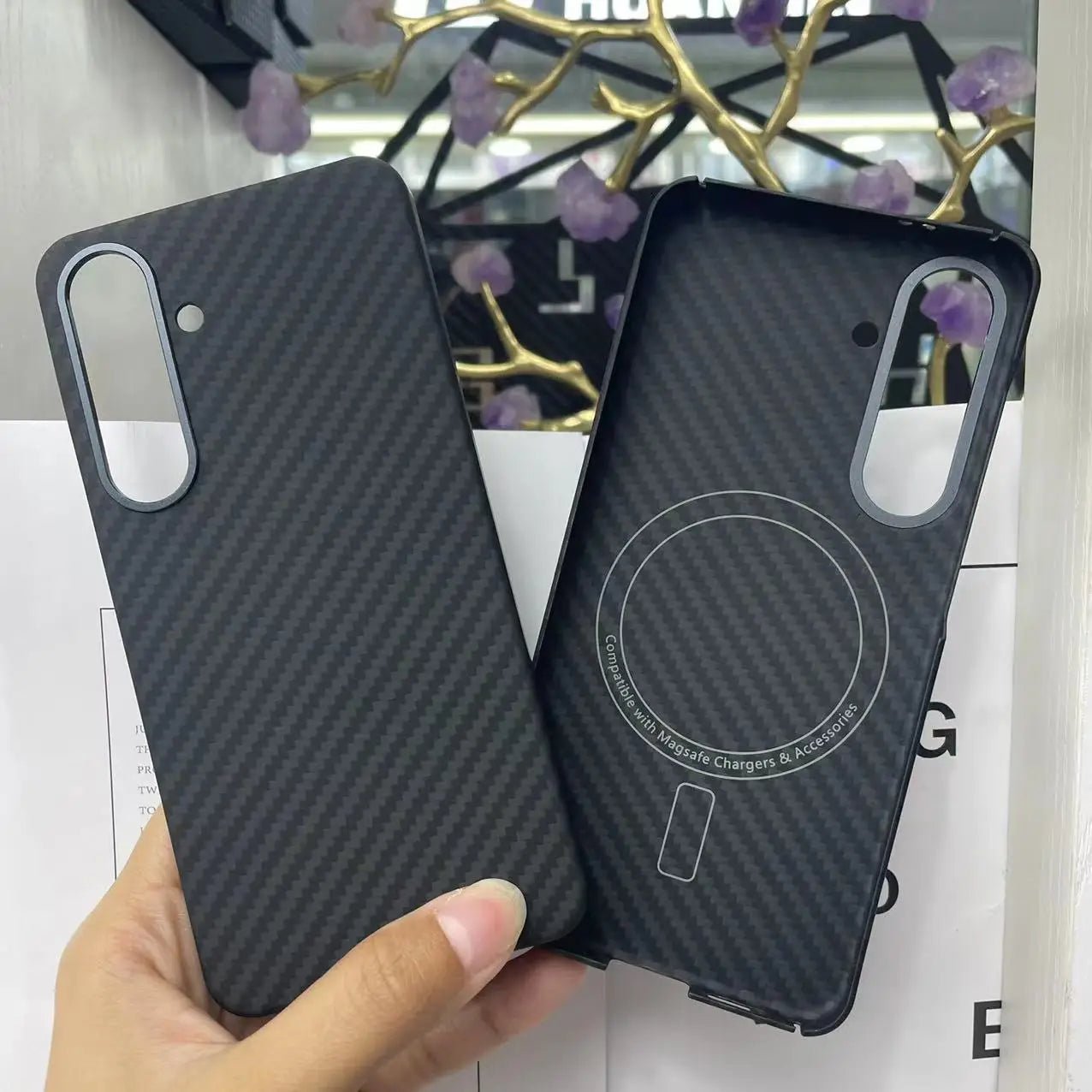 YTF-Carbon Original carbon fiber case for Samsung Galaxy S24 ultra Anti-fall Aramid Fiber S24 case Slimv Design S24plus cover - Image 9